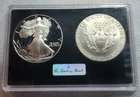 The Danbury Mint Set of 1991 American Silver Eagle Proof and Business Strike