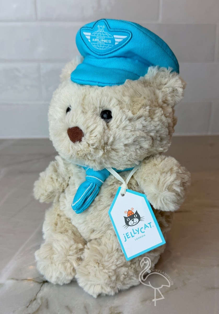 ぬいぐるみ  Bartholomew Bear Junior Pilot Harrods Exclusive Jellycat Bartholomew Bear Junior Pilot Plush Toy