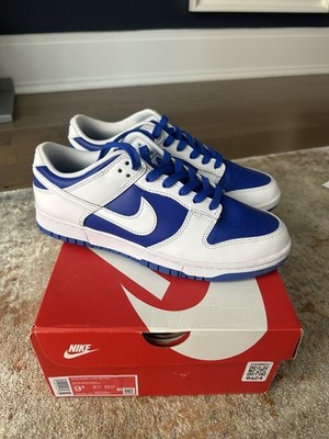 Nike Dunk Low Retro Racer Blue White Classic Sneakers DD1391-401 Mens Size 9.5