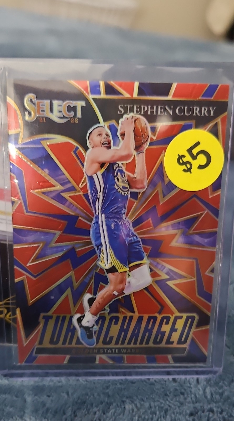 2021-22 Panini Select - Turbocharged Stephen Curry #3 Red Prizm