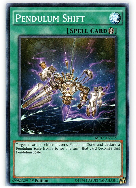 Pendulum Shift - MP15-EN235 - Common - 1st Edition Moderately Played