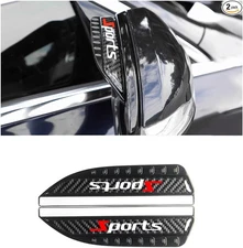 2 PCS Carbon Fiber Automotive Rear View Side Mirror Rain Eyebrow, Universal V