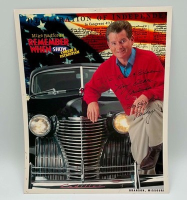 Vintage Publicity Photo MIKE RADFORD Remember When Show Branson Missouri COMEDY