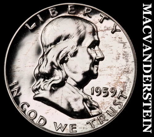 1959 Franklin Half Dollar- Silver- Choice Gem Proof Luster No Reserve #J475