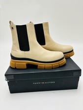 Tommy Hilfiger Damen Romy 1A Chelsea Boot Stiefel Gr 39 Classic Beige