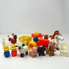 Vintage Fisher-Price Little People Farm Animals & Figures Accessories Lot | #915