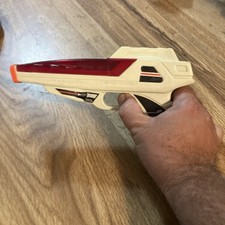 VINTAGE 90s SRM Co SPACE LASER PISTOL RAY GUN BLASTER TOY SOUNDS WORKS 1 Light
