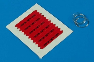 Remove before flight flags  -IDF- black / 1:48 - Aerobonus480029