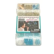 Dream Studio Jewelry Kit 500 Beads Gold Blue DIY Bracelet Necklace Making Set