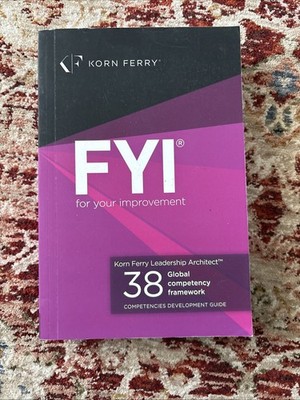 KF FYI  for Your Improvement ENG : Competencies Development Guide by Robert...