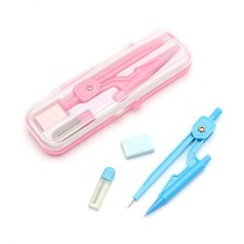 Reusable ABS Compass Set with Mechanical Pencil Holder for Study and Drafting