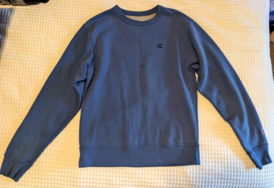 Champion Vintage Blue Crewneck Sweatshirt - Men's Small - Excellent Condition