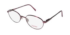NEW ESPRIT 17390 EYEGLASS FRAME FULL-RIM PINK CAT EYE 49-19-135 534 METAL 