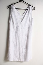 Marks and Spencer Womens Lace Detail Mini Dress White - Size 14 (F49)