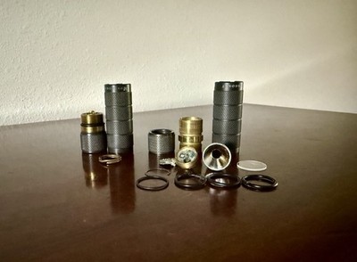 2 New Muyshondt Nautilus Flashlights for Repair or Fresh Body Swaps