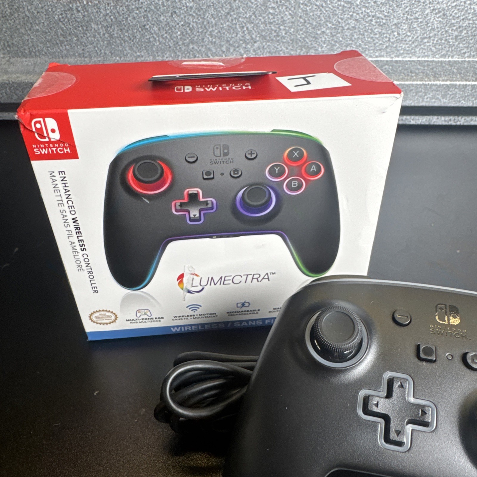 Power A Enhanced Wireless Controller With Lumectra Nintendo Switch 1522807-01