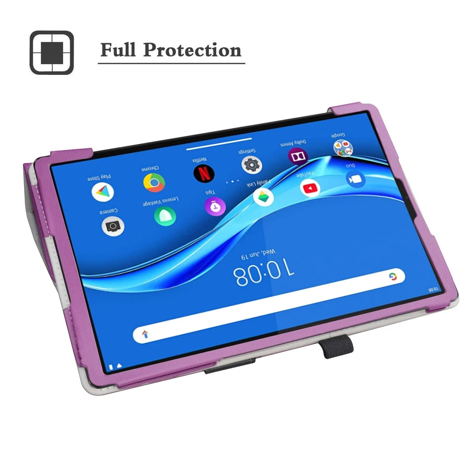 for Lenovo Tab M10 Plus Keyboard Case, PU Leather Cover with Removable Keyboa... - Image 3 of 4