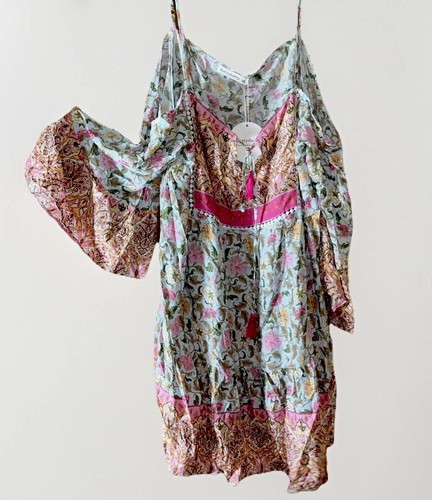 RUSTTY DUSTTY Cold Shoulders Floral DRESS SIZE 3X NWT Festival Western Boho
