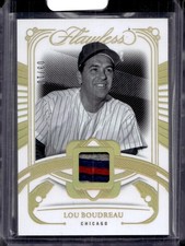 2024 Panini Flawless #FL-LBD Lou Boudreau Legendary Memorabilia Gold #/10