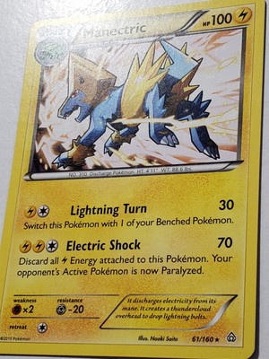 EXCLUSIVE Manectric 61/160 LP/VLP Non Holo Variant XY Primal Clash