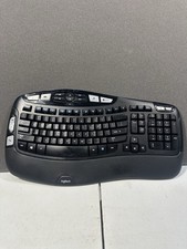 Logitech K350 Wireless Wave Ergonomic Keyboard Black Y-R0053 No Dongle