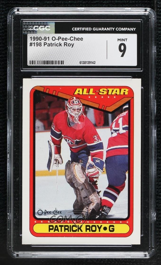 1990-91 O-Pee-Chee Patrick Roy #198 HOF 16jy