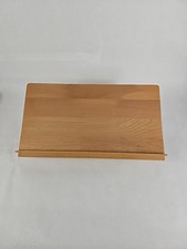 Vintage Swivel Guest Book Bible Rotating Turntable Wood Stand Made in Hungary