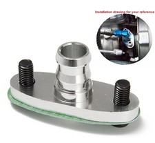 5/8" Turbo Oil Return Drain Barb Flange Adapter Kit T3 T3/T4 T35 T60 GT37 GT40