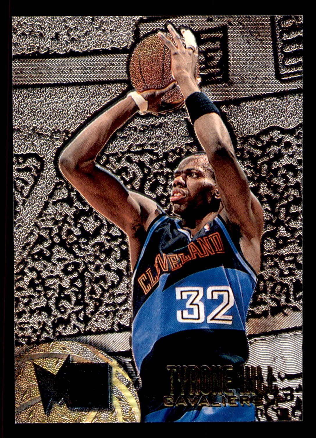 1995-96 Metal Silver Spotlight #17 Tyrone Hill Cavaliers