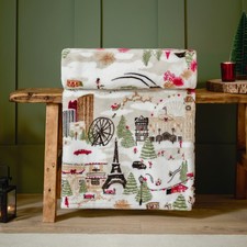 furn. Joy To All Soft Fleece Christmas Throw | 140 x 180 cm