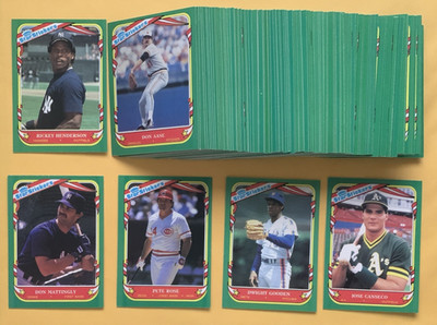 1987 Fleer Star Stickers SET BREAK singles - stars, rookies, HOFers, #1-132