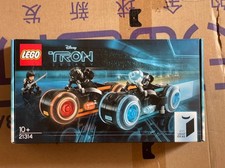 LEGO Ideas 21314 Tron: Legacy Lightcycle Set COMPLETE W/ in BOX Stock New