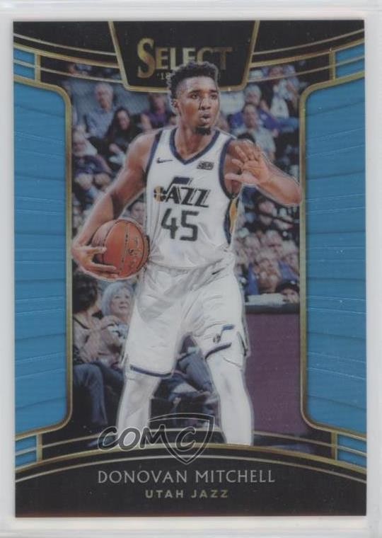 2018 Panini Select Concourse Light Blue Prizm 161/299 Donovan Mitchell #71 5c9