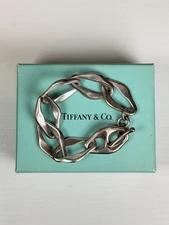 Tiffany & Co. Elsa Peretti Aegean Toggle Bracelet 8” Sterling Silver