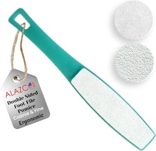 Double Sided Foot File Pumice Ergonomic Handle Scrubber Immediate Result