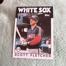Topps 1986 Scott Fletcher Chicago White Sox #187 Baseball Sports Trading Card