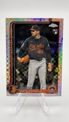 2025 Topps Chrome Update - Grant Wolfram #USC31 X-Fractor (RC)