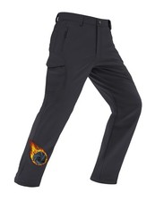 Snowboard Pants for Men Waterproof Warm Fleece Lined Cold Softshell Hiking Sk...