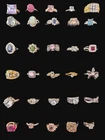 30 LOT BIG Vintage/Modern Estate Costume Jewelry RINGS/COCKTAIL Rings GORGEOUS!