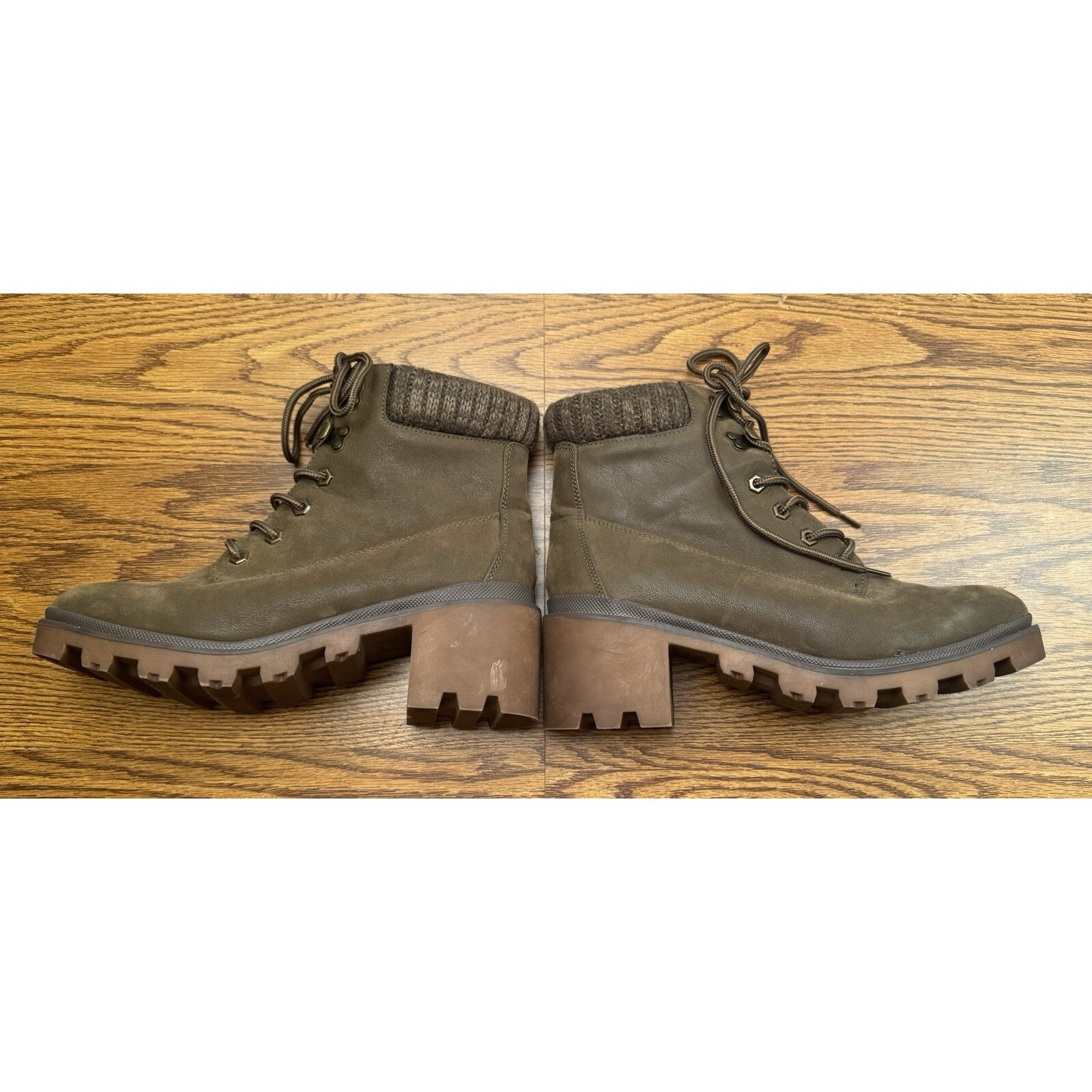 Universal Threads Combat Boot Womens 10 Green Ave… - image 9