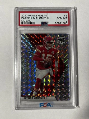 2020 Panini Mosaic Patrick Mahomes II Mosaic Prizm PSA 10 Chiefs