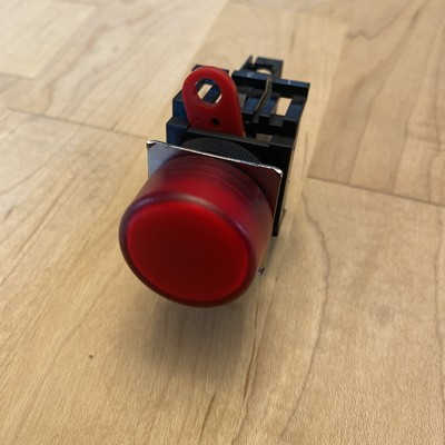 Omron M22-FR-24A 22mm Indicator Light Red With A22-24AR 24V AC/DC LED Lamp