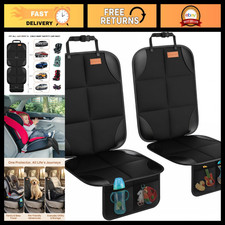 Thick Car Seat Protector 2-Pack, Non-Slip Backing, Extra Padding for Ultimate Co