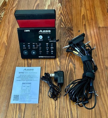 Red Alesis Nitro Max SE Module (Used) w/Snake Cable & Power Supply E-Drums