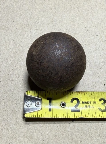2" Cannon Ball Civil War Era antique