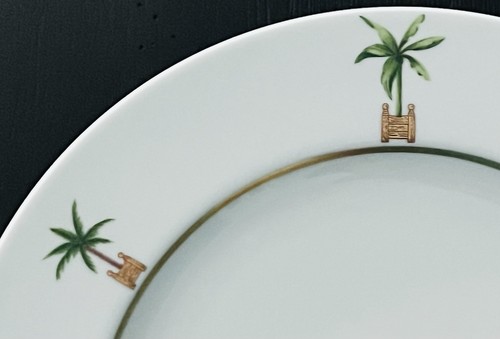 Rare NWT Limoges Philippe Deshoulieres MALDIVES Porcelain Dinner Plate 10.5" HTF - Picture 4 of 5