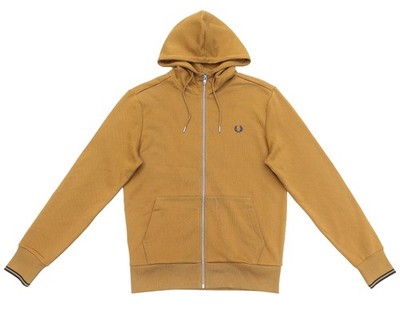 FRED PERRY HOODIE JACKE HOODED ZIP SWEATSHIRT J7536 KARAMELL