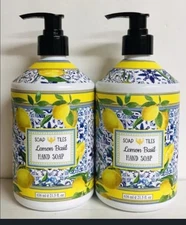 2 Bottles Home & Body Co. ~ Lemon Basil Hydrating Hand Soap 21.5 fl oz Each
