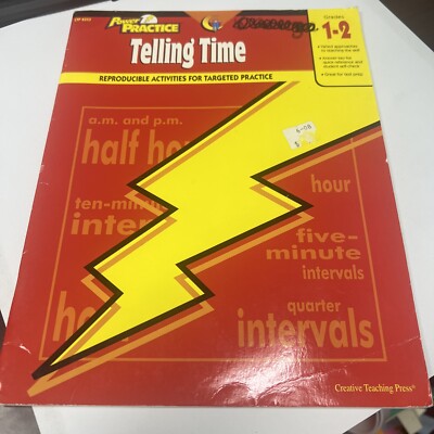 s17- Power Practice Telling Time (Math Power Practice) - Paperback - GOOD