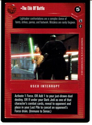 STAR WARS CCG REFLECTIONS III DARK SIDE PREMIUM THE EBB OF BATTLE ex